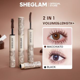 Mascara chuốt mi SHEGLAM All-In-One Cọ hai đầu chống thấm nước, làm dày, kéo dài, uốn cong, nâng mi, lâu trôi 4ml