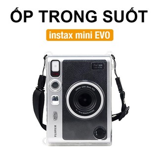   Film Lab  ốp trong suốt Instax Mini EVO ốp bảo vệ cho máy ảnh có dây đeo CAA19 