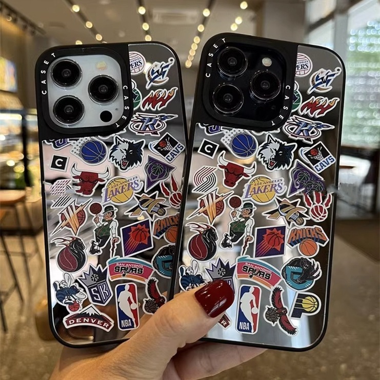 ốp iphone 11/12/13/14/15/16/17 Pro Max NBA sticker silicone Case For ốp lưng iphone 11,12,13,14,15,1