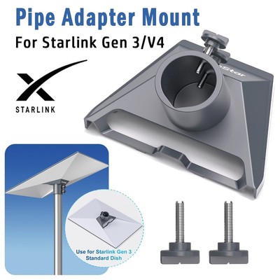 HdoorLink Cho Starlink V4 / Gen3 Ống Adapter Cực Gắn Mái Gắn Cực Ống Kết Nối Cho Starlink Đĩa Tiêu Chuẩn Gen3 Chân Đế