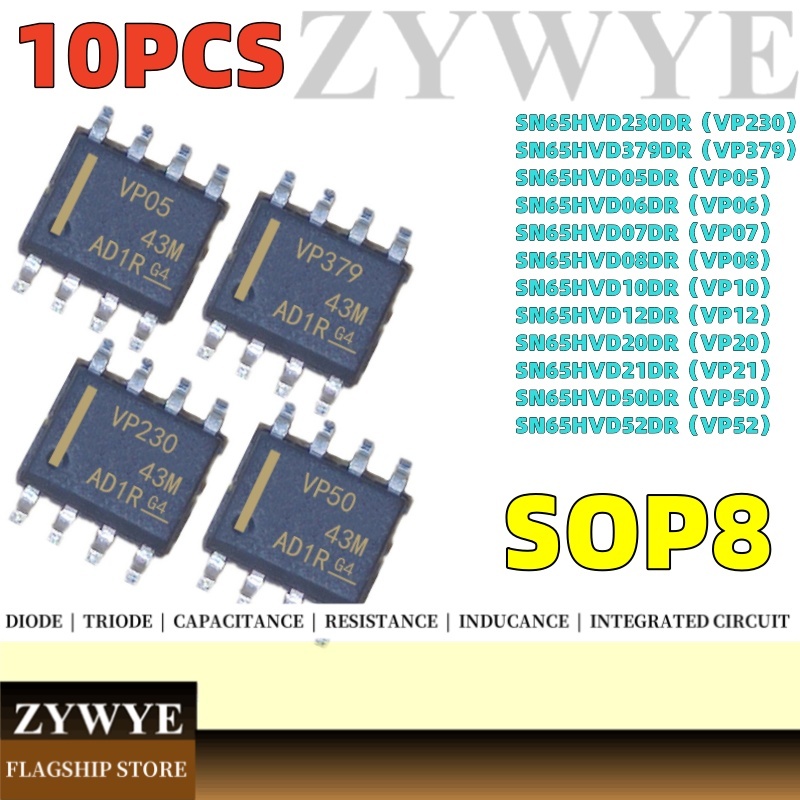 10 Chiếc Thương Hiệu Mới Chính Hãng VP230 Chip SN65HVD230DR Bao Bì SOP8 In VP05 VP06 VP07 VP08 VP10 