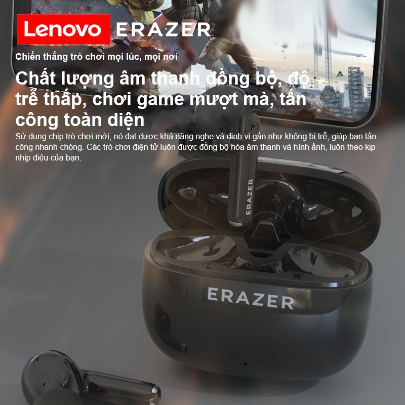 Tai nghe dịch thuật Lenovo ER AZER XT69 PRO Tai nghe Bluetooth không dây có bản dịch AI thời gian thực 134 ngôn ngữ Tai nghe nhét tai khử tiếng ồnTWS | BigBuy360 - bigbuy360.vn