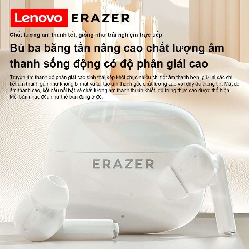 Tai nghe dịch thuật Lenovo ER AZER XT69 PRO Tai nghe Bluetooth không dây có bản dịch AI thời gian thực 134 ngôn ngữ Tai nghe nhét tai khử tiếng ồnTWS | BigBuy360 - bigbuy360.vn