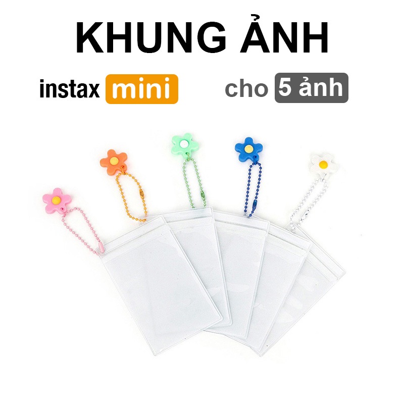 [Film Lab] [bộ 5 cái] khung ảnh trong suốt cho Instax Mini Film CAC14