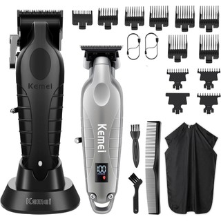 Kemei Bộ Tông Đơ Cắt Tóc Chuyên Nghiệp Và Tông Đơ Cắt Tóc Máy Cắt Tóc Điện Sạc Râu Bộ Chải Lông