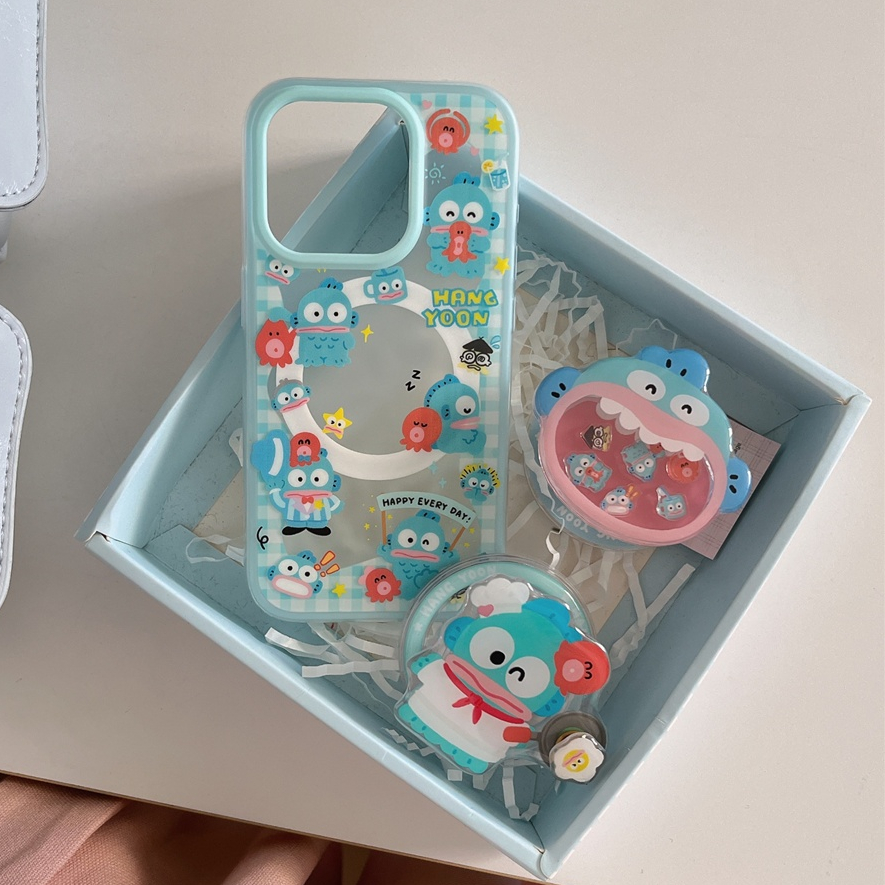 Ốp điện thoại iphone 16 Pro Max 15 Pro Max 14 Pro Max 2 trong 1 Big Mouth Lắc Music