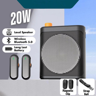  Loa micro không dây 2 micro Bộ khuếch đại Bluetooth Hướng dẫn giáo viên khuếch đại lớn 