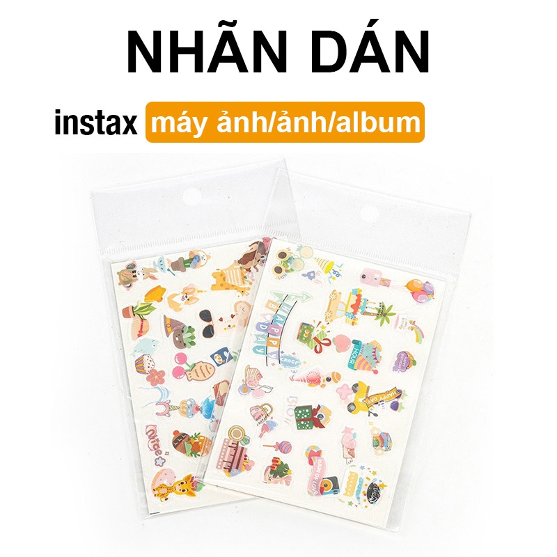 [Film Lab] [bộ 2 cái] nhãn dán cho máy ảnh Instax Mini Instax Film trang trí DIY CAC30
