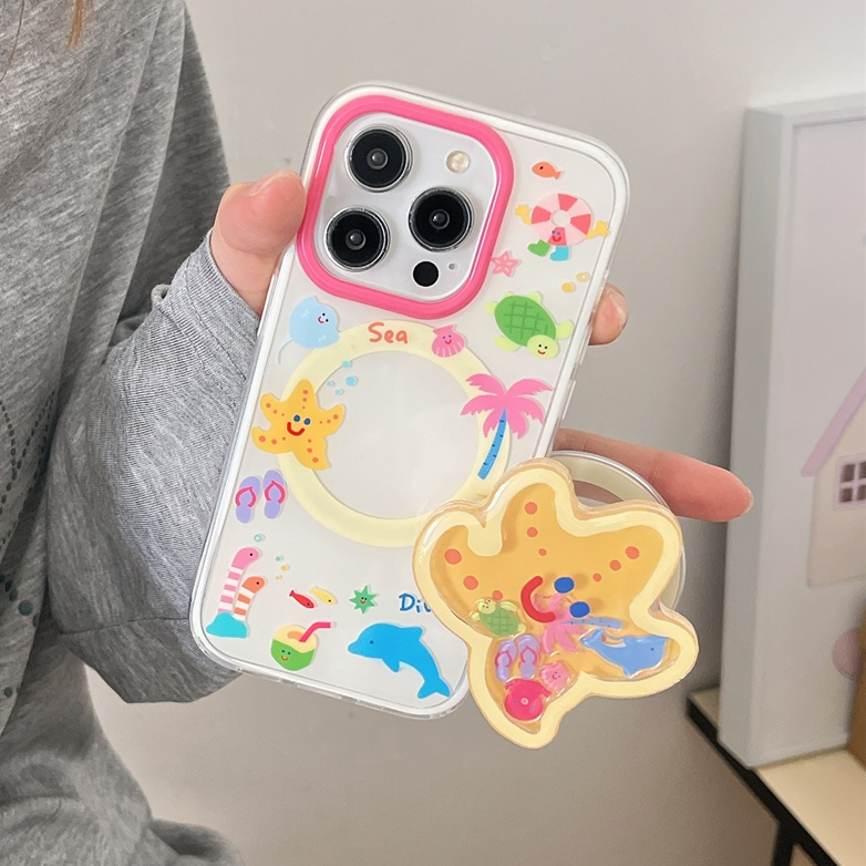 Ốp điện thoại iphone 16 Pro Max 15 Pro Max 14 Pro Max 2 trong 1 Smile Star