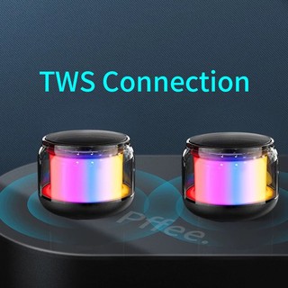 Loa Bluetooth mini PFFEE không dây có đèn LED với micro
