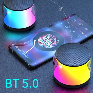Loa Bluetooth mini PFFEE không dây có đèn LED với micro