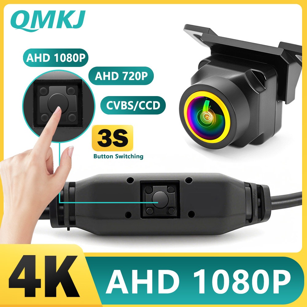 Camera quan sát phía sau ô tô AHD 1080P Full HD CVBS Camera lùi phía sau Góc rộng Tầm nhìn ban đêm M