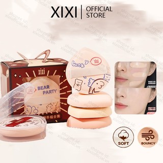  Xixi Dụng cụ trang điểm Air Cushion Puff Professional Liquid Foundation Concealer Powder Trang điểm Smudge Tools With Box Di động ướt khô Mỹ phẩm công dụng kép NO.GJ-61 