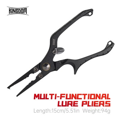 Vương Quốc Kìm Câu Cá Kéo Đa Năng Dụng Cụ Câu Cá 94g 15cm Thép Không Gỉ Mồi Cắt Đa Năng Móc Tẩy Móc Tiện Lợi Cắt Dây Mở Vòng Dây Cắt