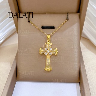 DALATI Cross Light Sang Trọng Tuyệt Đẹp Vòng Cổ Nữ Phù Hợp Với Xương Đòn Dây Thép Titan