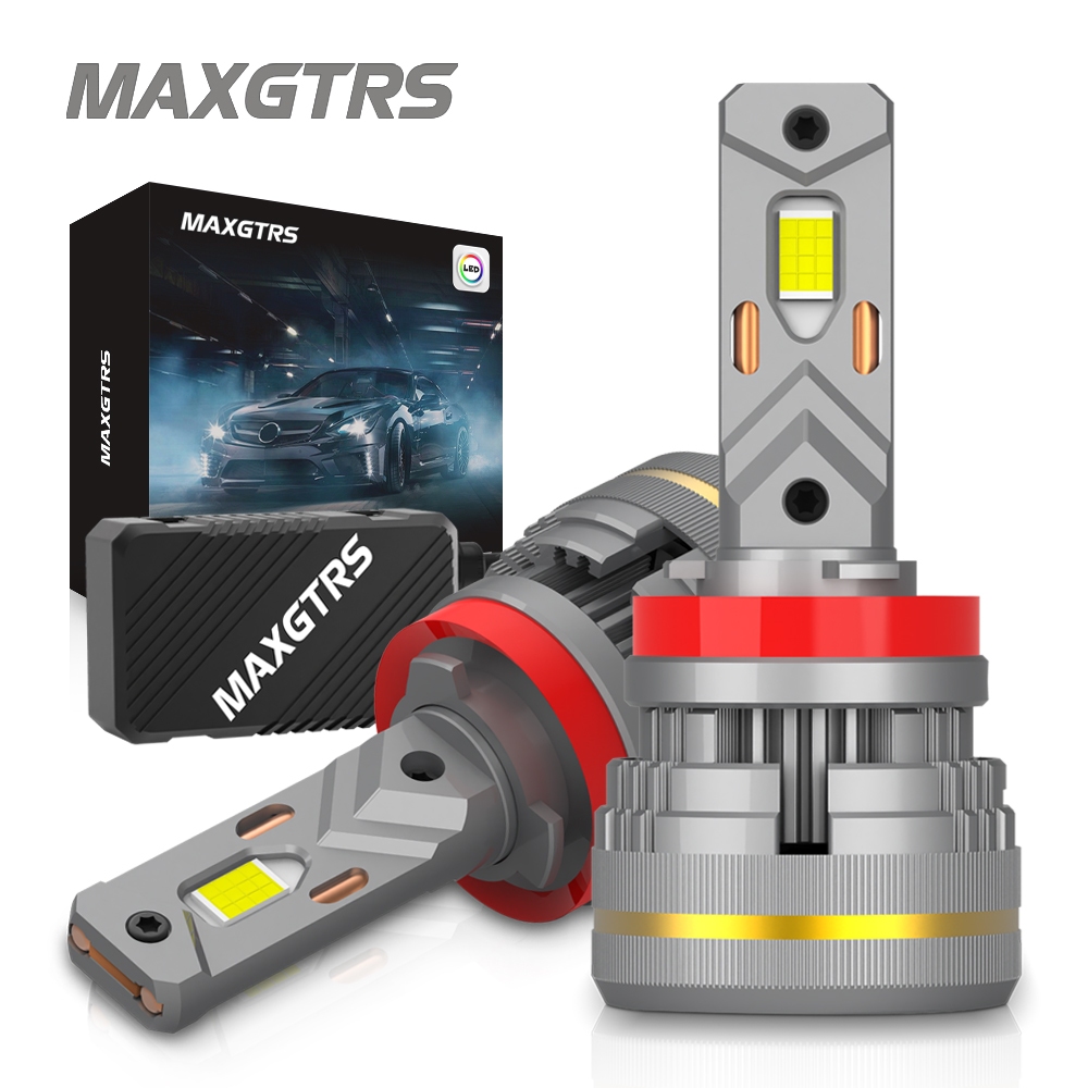 MAXGTRS 2X Turbo LED H4 9003 HB2 H1 H7 H8 H11 9005 9006 Chùm Đèn Pha 200W Canbus Xe Trước Đèn Pha 65