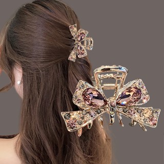 Màu Hồng Kim Cương Tinh Tế Nửa Ngón Tóc Nhỏ Lấy Kẹp Kim Cương Giả Nơ Tóc Trung Bình Đầu Kẹp Nữ Nhỏ Kẹp Tóc