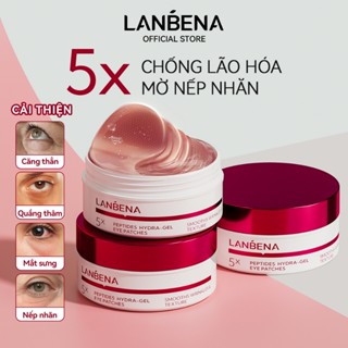 MẶT NẠ MẮT ĐA PEPTIDE LANBENA & HOA HỒNG 7X– Giảm Nhăn, Làm Mờ Quầng Thâm, Trẻ Hóa Vùng Mắt Tự Nhiên (Hộp/60 miếng)