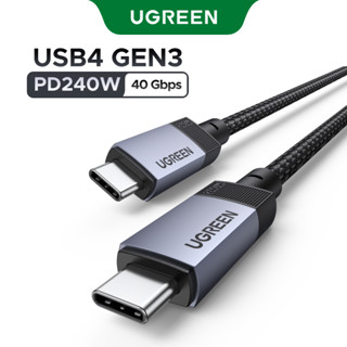 UGREEN Cáp dữ liệu sạc USB-C sang USB-C 240W USB-C 1M 10 / 40Gbps Truyền dữ liệu USB4 Gen3 USB3.1 Gen2 4K @ 30Hz 8K @ 60Hz cho máy tính xách tay gắn điện thoại