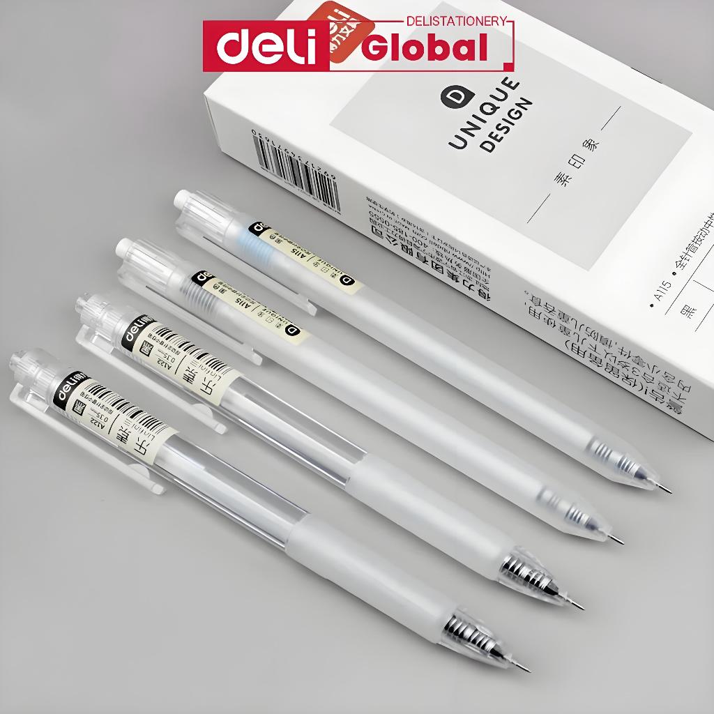 Bút Gel Deli 0.38mm - Mực Đen Siêu Mịn - Văn Phòng & Học Sinh