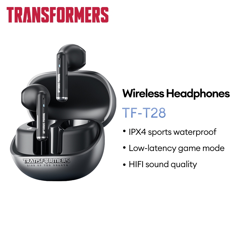 Tai nghe Bluetooth Transformers TF-T28 Cảm ứng thông minh IPX4 Thể thao Âm nhạc chống nước Chế độ kép có Mic Bluetooth 5.4 | BigBuy360 - bigbuy360.vn