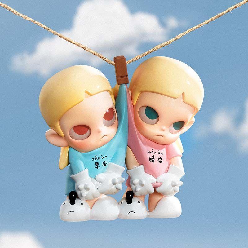 POPMART Zsiga Twins Series Nhân Vật Hành Động Popmart Đồ Chơi Mô Hình Sinh Nhật Bất Ngờ