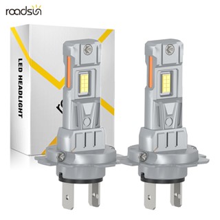 Roadsun 2 Chiếc H4 Led Bóng Đèn Pha Ô Tô Hi-Lo Beam H7 H1 H11 9005 9006 HB3 9012 Đèn Pha 180W 24000LM 6500K Ống Đồng 1: 1 Kích Thước Cắm Và Chạy 12V Chip CSP Siêu Sáng Đèn Sương Mù