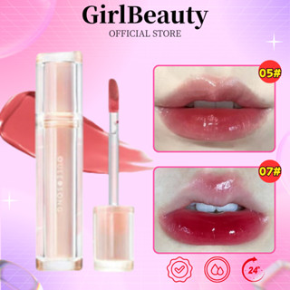  Oulesong Son Bóng Lâu Trôi Dưỡng Ẩm Tự Nhiên Chống Thấm Nước Chống Dính Son Môi Trang Điểm Thạch 