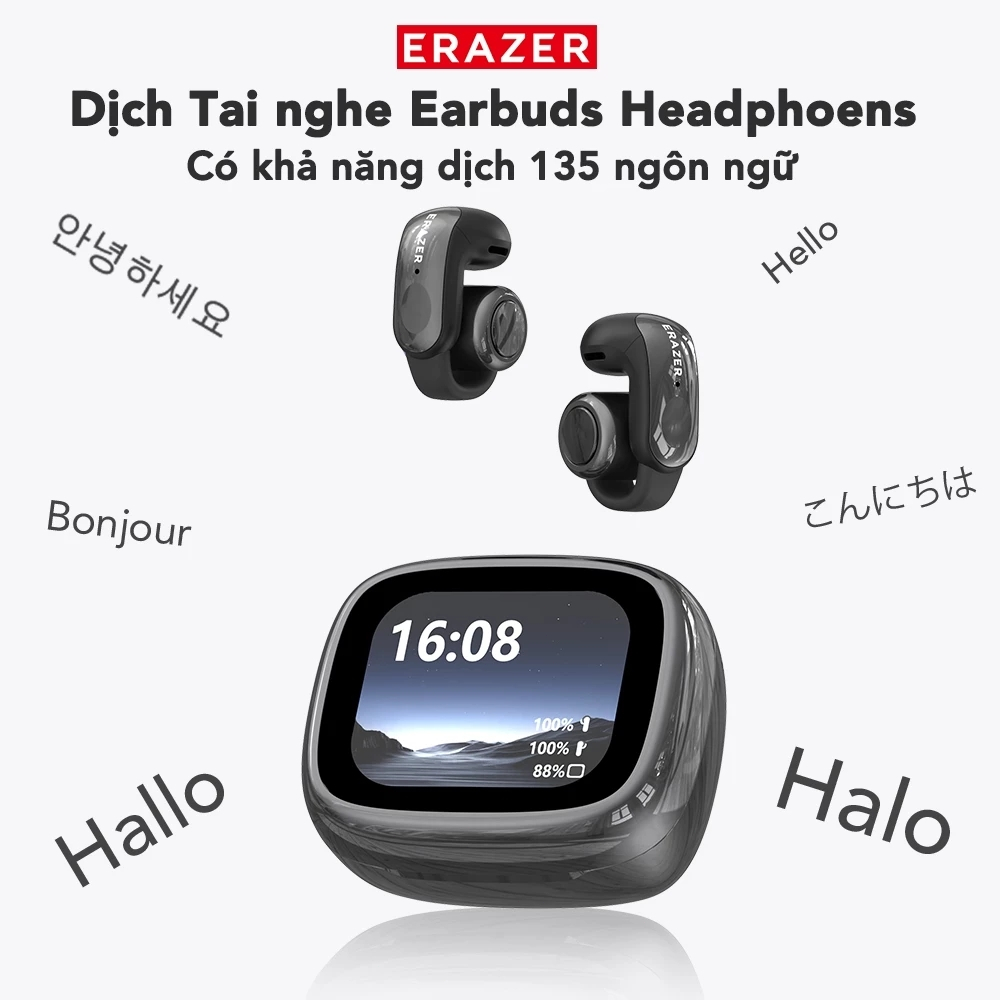 Bảo hành một năm Lenovo ERAZER XF28 AI Dịch thuật thông minh Tai nghe Bluetooth Bluetooth 5.4 HD Màn hình cuộc gọi thoại HD Tai nghe ASMR | BigBuy360 - bigbuy360.vn