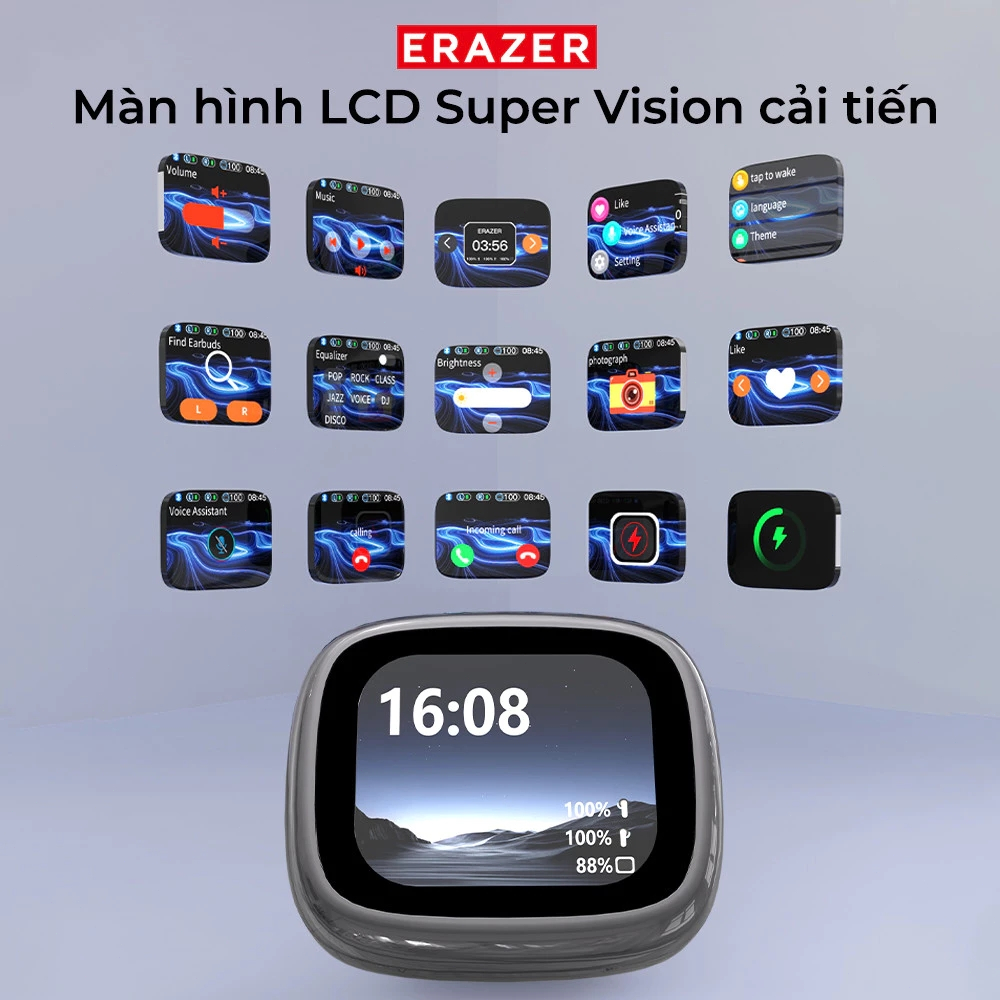 Bảo hành một năm Lenovo ERAZER XF28 AI Dịch thuật thông minh Tai nghe Bluetooth Bluetooth 5.4 HD Màn hình cuộc gọi thoại HD Tai nghe ASMR | BigBuy360 - bigbuy360.vn