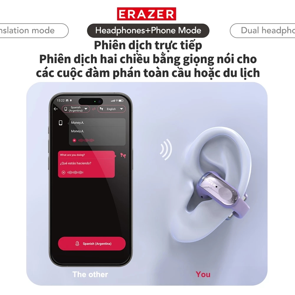 Bảo hành một năm Lenovo ERAZER XF28 AI Dịch thuật thông minh Tai nghe Bluetooth Bluetooth 5.4 HD Màn hình cuộc gọi thoại HD Tai nghe ASMR | BigBuy360 - bigbuy360.vn