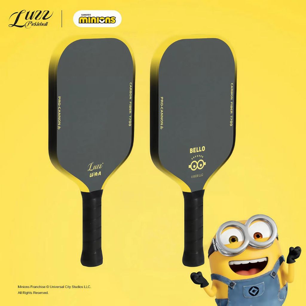 Luzz Pickleball Paddle Minions Cannon T700 - Carbon Surface