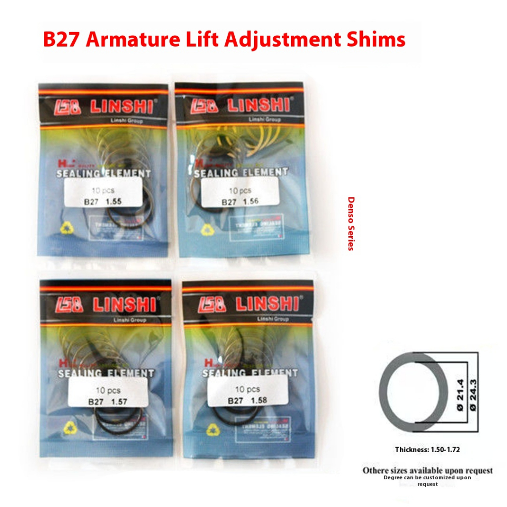 Denso Nhiên Liệu Kim Phun B27 Phần Ứng Nâng Điều Chỉnh Shim Denso Kim Phun Nhiên Liệu B27 Phần Ứng N
