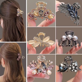  Pháp Thanh Lịch Tinh Tế Thời Trang Bướm Tóc Ánh Sáng Sang Trọng Kim Cương Giả Cao Cấp Cảm Giác Kẹp 