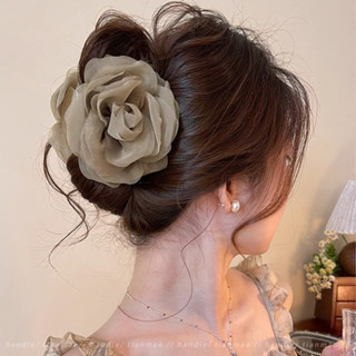 Đám Mây Hoa Hồng Kẹp Tóc Siêu Cổ Tích Phong Cách Mới Lấy Kẹp Mori Phong Cách Cá Mập Kẹp Tinh Tế Phụ Kiện Tóc