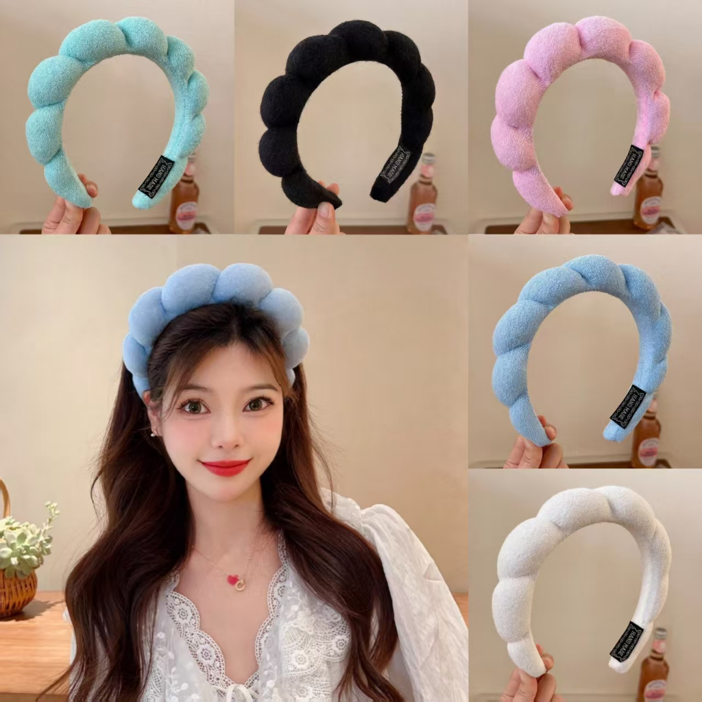 Thời Trang Hàn Quốc Mây Băng Đô Nữ Xốp Cao Mềm Rửa Mặt Tóc Phụ Kiện Tóc