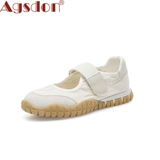  Agsdon Giày Thể Thao Nữ Mùa Hè 2025 Phong Cách Mới Đế Mềm Ba Màu Dễ Dàng Phù Hợp Với Màu Sắc Ánh Sáng Velcro 