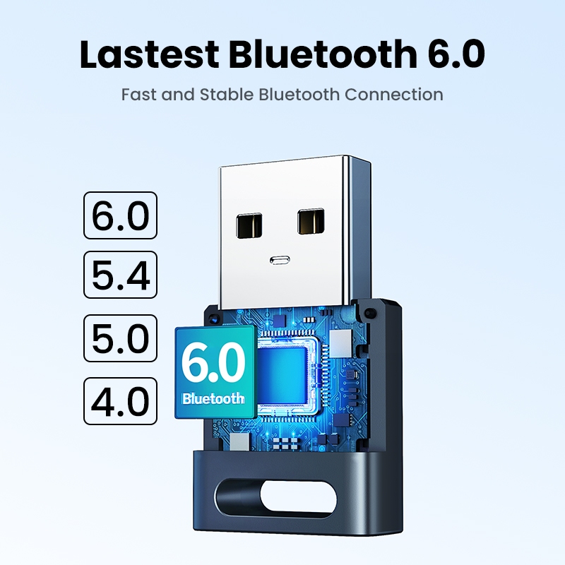 Bộ chuyển đổi Bluetooth USB UGREEN, 6.0 Dongle cho PC, Plug & Play cho Windows 11 / 10 / 8.1, Bộ thu và phát Bluetooth cho chuột | BigBuy360 - bigbuy360.vn