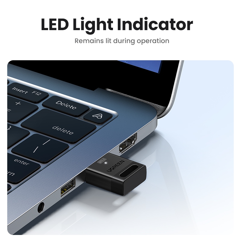 Bộ chuyển đổi Bluetooth USB UGREEN, 6.0 Dongle cho PC, Plug & Play cho Windows 11 / 10 / 8.1, Bộ thu và phát Bluetooth cho chuột | BigBuy360 - bigbuy360.vn