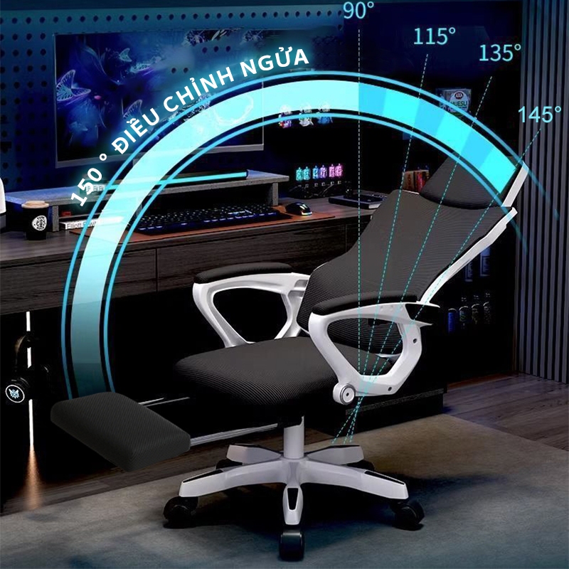 [COD] Ghế văn phòng tiện dụng có tựa chân Ghế máy tính cho ghế để bàn cho bàn học Ghế xoay Ghế điều hành văn phòng Ghế tiện dụng Ghế văn phòng Ghế văn phòng tại nhà | BigBuy360 - bigbuy360.vn