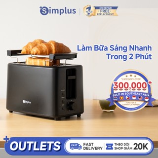  Simplus Máy Nướng Bánh Mì 7 Mức Nhiệt 3 Chức Năng Rã Đông Công Suất 700W Khay Nướng Đa Năng Tự Động Bật Lên  DSLU007 