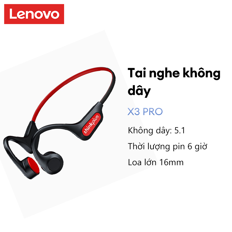 Tai nghe không dây nhét tai Lenovo x3 pro chống thấm nước IPX5 chất lượng cao