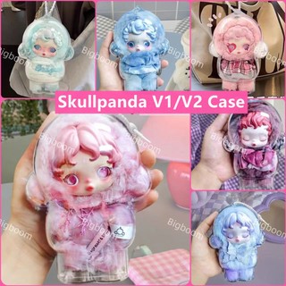 [Không có búp bê] Hộp đựng búp bê bảo vệ giao hưởng mùa đông Skullpanda trong suốt chống bụi Hộp lưu trữ trong suốt HD