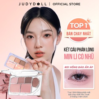 [MỚI] Bảng Phấn Mắt JUDYDOLL 8g 6 Màu Tự Nhiên Lâu Trôi Bám Màu Đa Sắc Màu Lì Kết Hợp Kèm Ô Nhũ Lấp Lánh