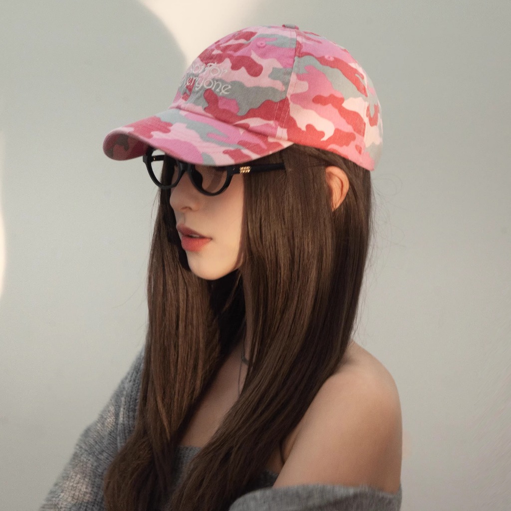 Mỹ Retro Ngoài Trời Ngụy Trang Cong Vành Sâu Mũ Nữ Hot Girl Đường Phố Cổ Mũ Bóng Chày Nam INS