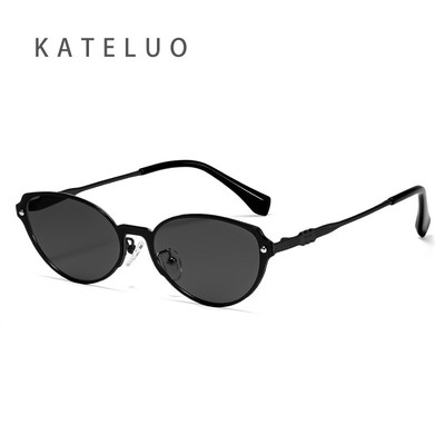 Kính râm mắt mèo phân cực KATLUO dành cho nữ, kính râm chống nắng hình bầu dục cổ điển dành cho nam Z8703