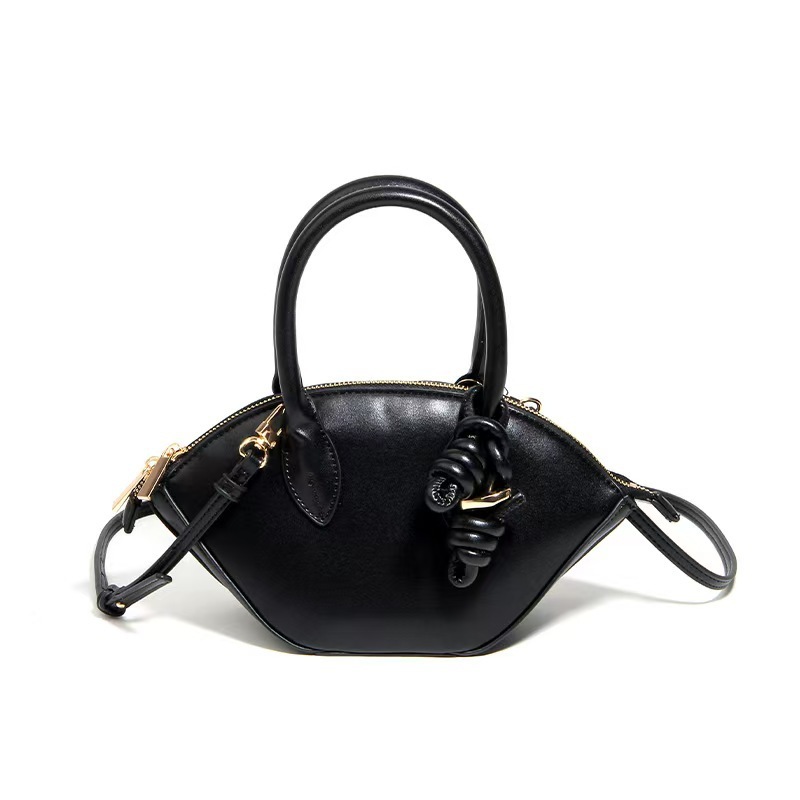 Zara2025 Túi vỏ mùa hè Túi đeo vai nữ màu đen Túi đựng rau củ Mini Túi Messenger