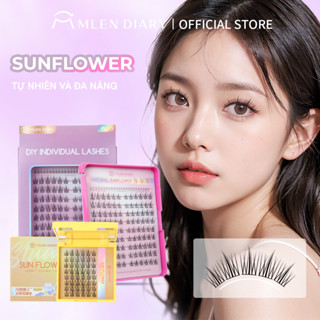 Mlen DIARY Dễ Dàng DIY 120 Cụm Mi Bộ Có Thể Tái Sử Dụng 9-13mm C Curl Cụm Hỗn Hợp Lông Mi SunFlower Hàng Mi Cá Nhân Nhìn Tự Nhiên Nối