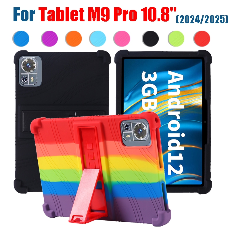 Cho 2025 2024 Máy Tính Bảng 5G M9Pro 10.8 '' Galaxy Tab M9 Pro N20 10.8 '' Ốp Bảo Vệ Dày Silicon Mềm
