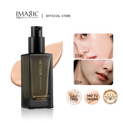 Kem nền dạng lỏng IMAGIC Kem nền trang điểm lâu trôi Kem che khuyết điểm dưỡng ẩm mềm 2 màu